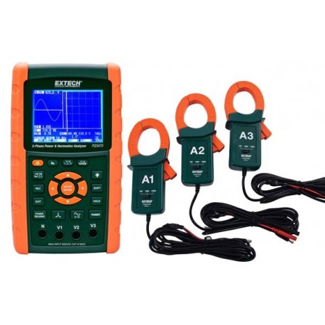 Extech PQ3470-12 1200A Power Analyzer Kit: PQ3470 with PQ34-12