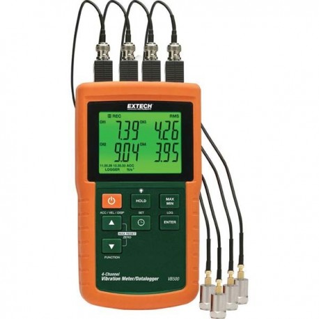 Extech VB500 4-Channel Vibration Meter/Datalogger