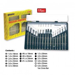 Krisbow KW0102175 Precision Obeng  Set (17pcs)