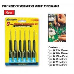 Krisbow KW0101627 Precision Obeng Set Blister (6pcs)