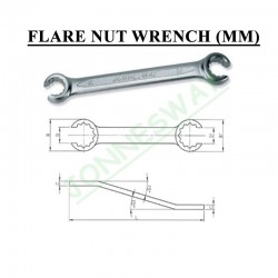 Jonnesway W240809 8x9mm Flare Nut Wrench