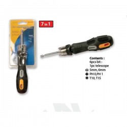 Krisbow KW0102653 Telescopic Screwdriver 7-In-1