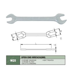 Jonnesway W250607 Kunci Pas 6x7mm Open End Wrench 