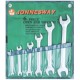 Jonnesway W254206S 6 Pcs Double Open End Wrench Set