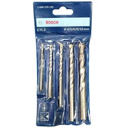 Bosch CYL-2 Masonry Drill Bits Set Mata Bor Tembok Set 5Pcs 