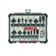 Bosch Mata Router Bit Sets 15pieces 1/4" Shank