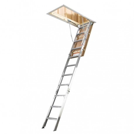 Krisbow KW0103987 Ladder Attic Folding Aluminium AH2210