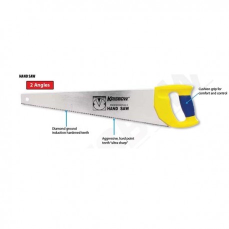 Krisbow KW0102445 Handsaw 14in, 2 Angles