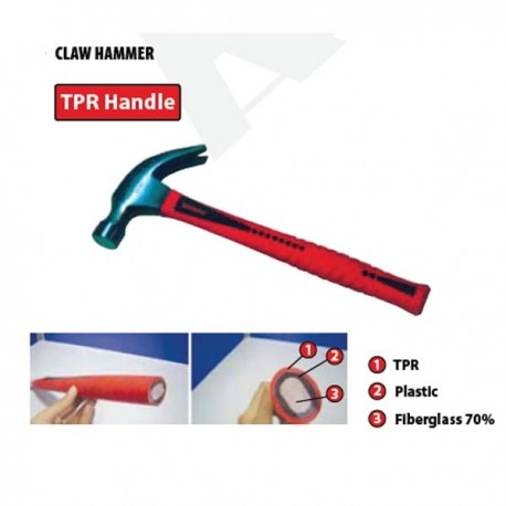 Krisbow KW0103102 Claw Hammer 12oz Tpr Handle