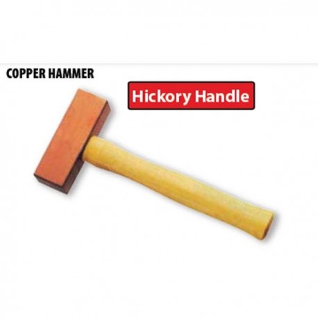 Krisbow KW0103158 Copper Hammer 500gr Hikory Handle