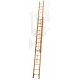 Krisbow KW0103427 Ext.Ladder 11.8m Yellow Fiberglass