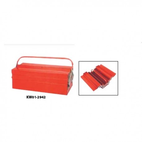 Krisbow KW0102942 Steel Tool Box 3step 525x200x195mm