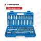 Krisbow KW0101370 Sok Set Sq3/8in Mm+In (53pcs)