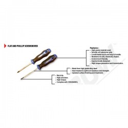 Krisbow KW0103314 Screwdriver (-) 2.5x75mm