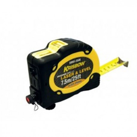 Krisbow KW0102546 Measuring Tape Laser&Level 7.5m