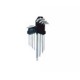 Krisbow KW0101637 Ballpoint Hex Key (M) 1/16-3/8in (9pcs)