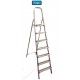 Krisbow KW0102785 Step Ladder W/Hdl 1.7m 8 Step Aluminium