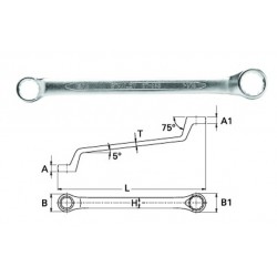 Stanley 87-802-1 Kunci Ring 75 Derajat 8x9mm