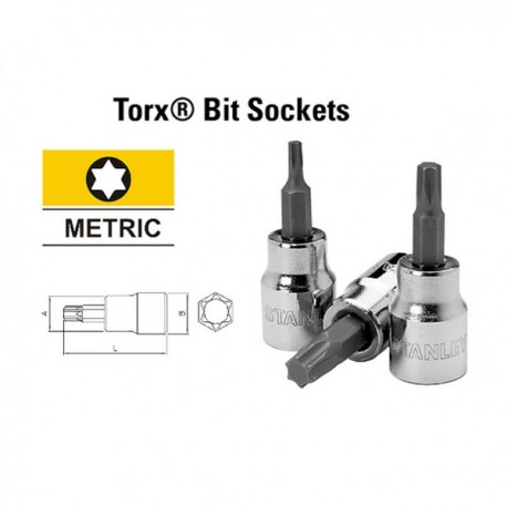 Stanley 93-367-1 Kunci Sok Torx® Bit (Lubang)