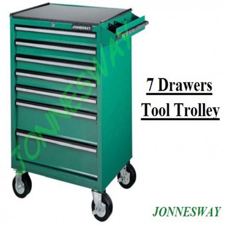 Jonnesway C-7DWI 136 Pcs Professionala Mechanics Tools Set W/7 Drawer Tool Trolley 