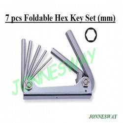 Jonnesway H01M07SF 7 Pcs Foldable Hex Key Set