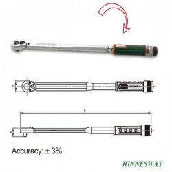 Jonnesway T102001S 11 Pcs Micrometer Torque Wrench Kit 