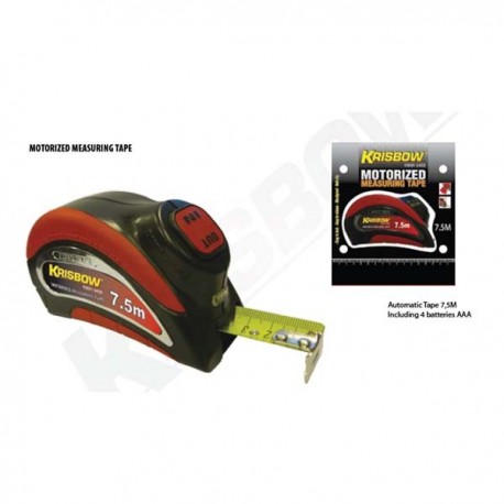 Krisbow KW0103459 Measuring Tape 7.5m Motorzed