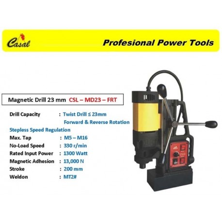  Casal CSL-MD23-FRT Magnetic Drill 23 Mm