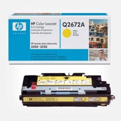 Toner Q2672A For HP CLJ 3500 Yellow Print Cartridge   