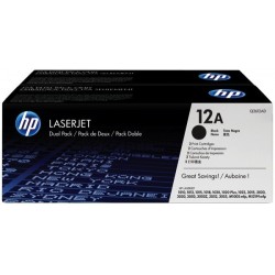 Toner Q2612AD For HP LaserJet 1000/3000 Crtg Dual Pack   