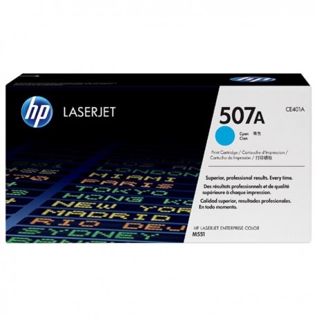 Toner CE401A For HP 507A Cyan LaserJet Toner Cartridge   