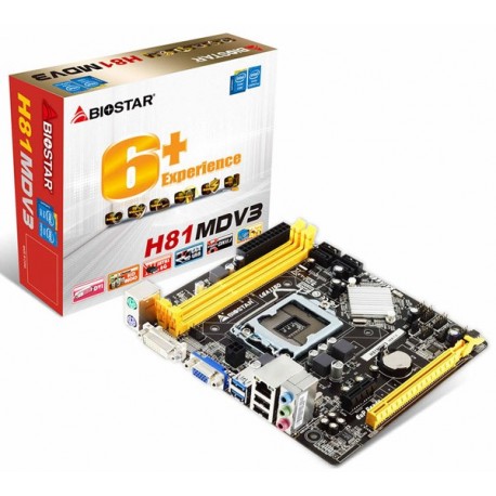 Biostar H81MDV3 (LGA1150, Intel B85, DDR3)