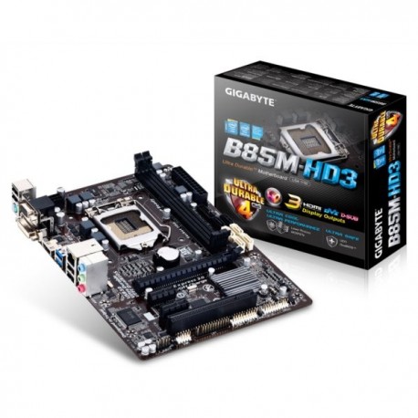 GIGABYTE GA-B85M-HD3 (LGA1150, B85, DDR3, SATA3, USB3)