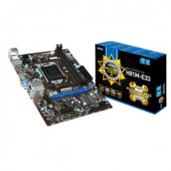 MSI H81M-E33 (LGA1150, H81, DDR3)