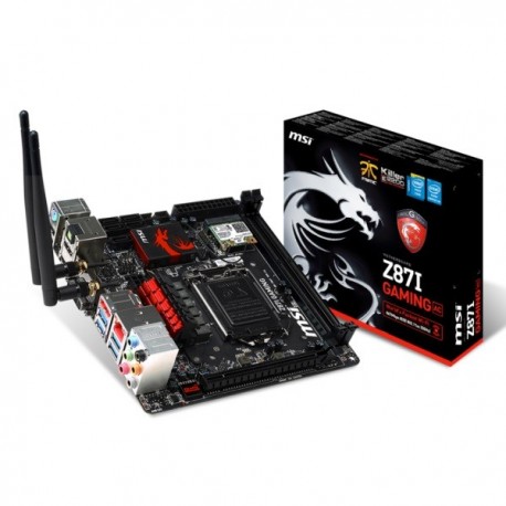 MSI Z87I Gaming AC (Wifi + BT) (LGA1150, Z87, DDR3, SATA3, USB3) (Mini ITX) FREE MOUSE