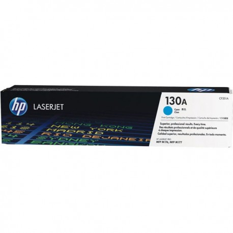 HP 130A (CE351A) Cyan Original LaserJet Toner Cartridge MFP M176n MFP M177fw