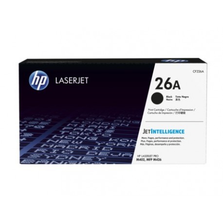 HP 26A Black Original LaserJet Toner Cartridge (CF226A)