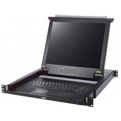 Aten CL1000M LCD KVM Switches 17 in. Single Rail LCD Console   