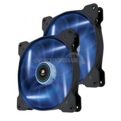 Corsair CO-9050016-Bled Air Series AF120 LED Blue Quiet Edition High Airflow 120mm Fan - Twin Pack