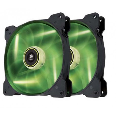 Corsair CO-9050032-WW Air Series SP120 LED Green High Static Pressure 120mm Fan Twin Pack