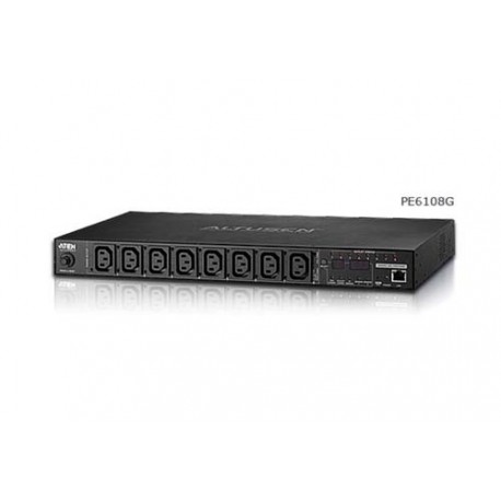 Aten PE6108G 8-Outlet 1U Metered and Switched eco PDU 10A