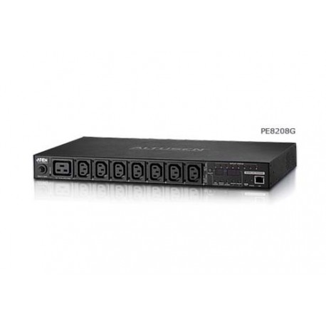 Aten PE8208G 8-Outlet 1U Outlet-Metered & Switched eco PDU 16A