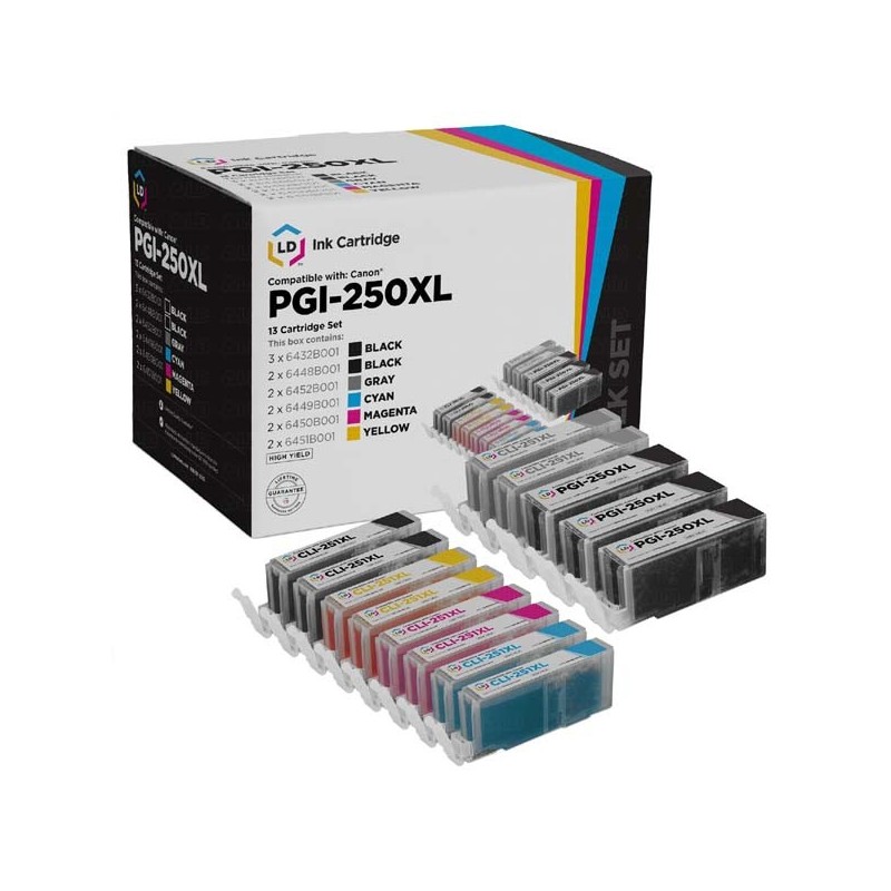 Harga Compatible For Canon Pgi 250xl And Cli 251xl Set Of 14 Ink Cartridges 2790