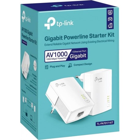 TP-Link TL-PA7017 KIT AV1000 Gigabit Powerline Starter Kit