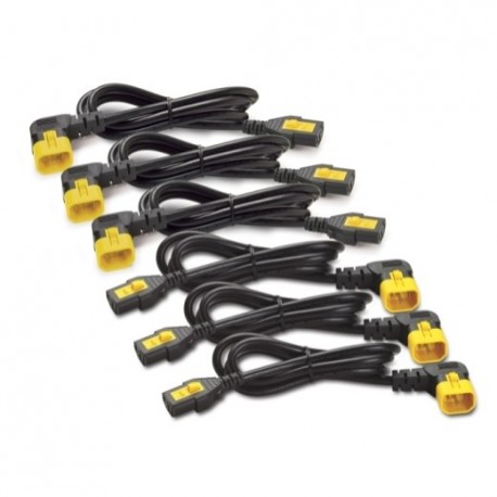 APC AP8704R-WW Power Cord Kit (6 ea) Locking C13 to C14 (90 Degree) 1.2m