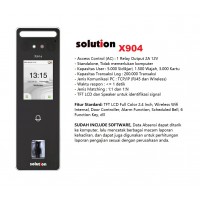 Solution X904 Mesin Absensi Wajah Kartu RFID WiFi Access Control