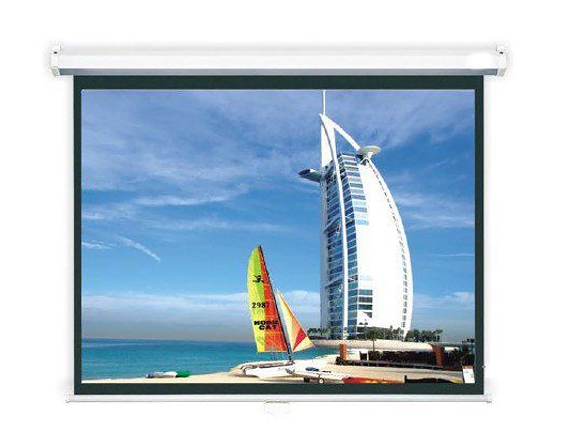 Harga jual  BRITE MAS-1818 Manual Pull Down 70 inch (Manual Screen 70 inch x 70 inch (178 x 178 cm))